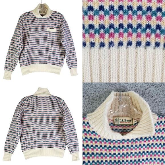 L.L. Bean Multicolor Patterned Sweater - Picture 2 of 11
